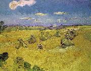 Vincent Van Gogh Wheat Stacks with Reaper oil painting on canvas